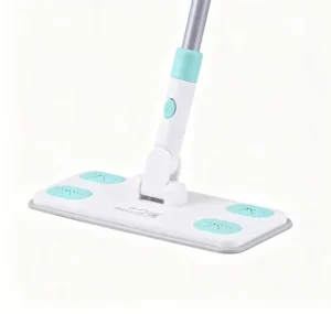 Handheld Electrostatic Dust Mop with Detachable Replacement Cloth and Long Handle
