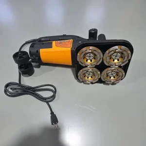 Handheld Four-Head Concrete Roughing and Grinding Machine for Dustless Wall Epoxy Coating Removal