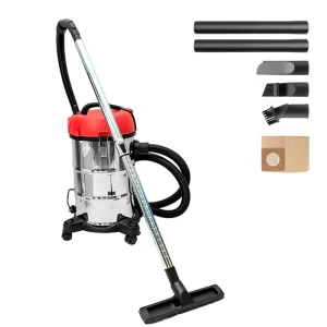 Handheld Industrial Wet/Dry Blower Vacuum Cleaner with 3.5m Extension Hose, 20L/30L Capacity and Universal Wheels for Car and Outdoor Use