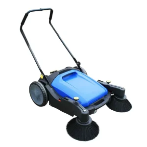 Handheld Manual Walk-Behind Road and Floor Sweeper, 920 mm Cleaning Width, 55 L Dustbin, 3680 m²/h, 24 kg