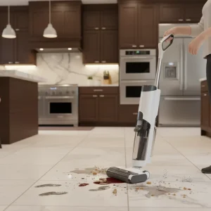 Handheld Scrubber Wet Dry Vacuum Wash Floor Cleaning Machines Sweeper and Vacuum for Indoors Electric Dust Floor Cleaner Broom