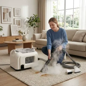 Handheld Steam Carpet Cleaner Pet Stain Remover Portable Fabric Spot Upholstery Sofa and Carpet Cleaning Machine