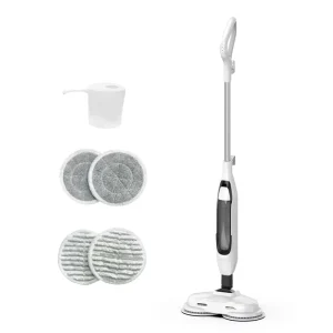 Handheld Steam Mop Multifunction Electric Household Cleaning Fast Heating Lightweight Spin Mop 3 Steam Modes for Hard Laminate