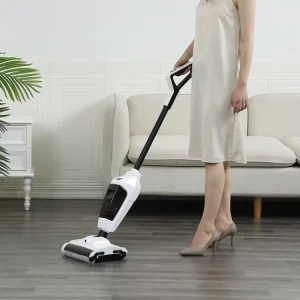 Handheld Wet Dry Vacuum Cleaner Dual Roller Mop for Hard Floors Cordless Floor Washer for Home Use