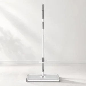 Hands-Free 360 Rotating Replaceable Microfiber Flat Mop for Home Floor Cleaning