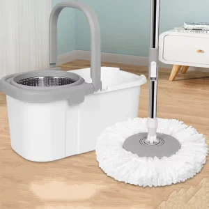 Hands-Free Circular 360-Degree Rotating Mop Set for Wet and Dry Household Cleaning