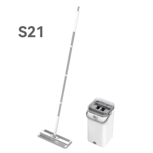 Hands-Free Detachable Wet and Dry Microfiber Floor Mop with Bucket