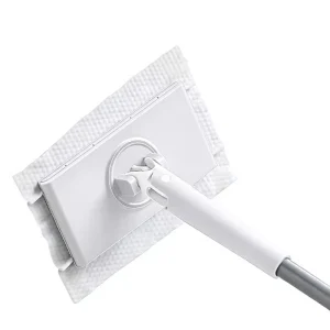 Hands-Free Face Towel Mop Telescopic Handle Electrostatic Dust-Removal Flat Clamp Microfiber Mop