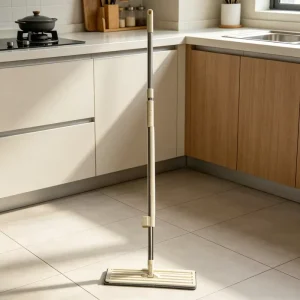 Hands Free Flat Mop Stainless Steel Handle 360 Rotating Mop House Cleaning Mop for Home Floor Cleaning