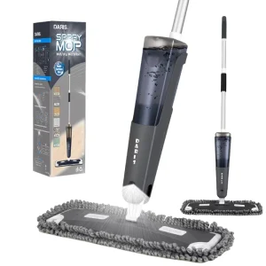 Hands-Free Microfiber Wet Dry Spray Mop for Home Floor Cleaning