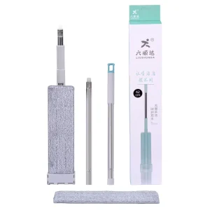 Hands-Free Stainless Steel Flat Mop Set