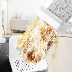 Hands-Free Wash Wet and Dry Microfiber Flat Mop and Bucket Set