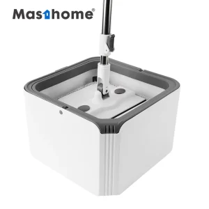 Hands-Free Wash and Dry Spin Microfiber Mop with Clean and Dirty Water Separation