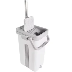 Hands-Free Wet and Dry Spin Mop with 360-Degree Cleaning