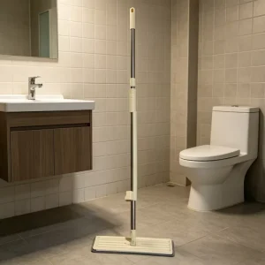 Hands free Squeeze Microfiber Spin Flat Mop System with 360 Degree Flexible Head Lightweight