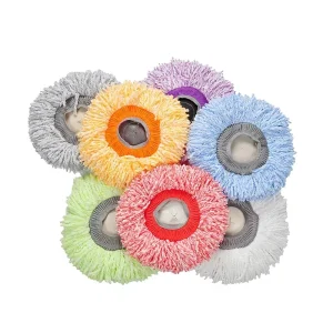 Hao Shen Tuo Ultra fine Microfiber Made in China Rotating Mop Head Accessories Universal Replacement Set