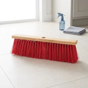 Hard Bristle Wood Floor Brush Head Industrial-Grade Yard Push Broom Replacement