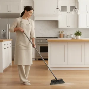 Heady Duty Plastic Sweeping Brush with Steel Handle Broom for Floor Use Magic Broom Head for Cleaning