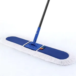Heavy Duty 90cm Large Flat Mop Long Handle Washable Reusable Microfiber Floor Cleaning Mop for Home Kitchen Commercial Use