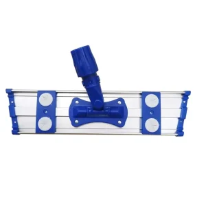 Heavy-Duty Aluminum Flat Mop Frame with Hook-and-Loop Fastener and Microfiber Mop