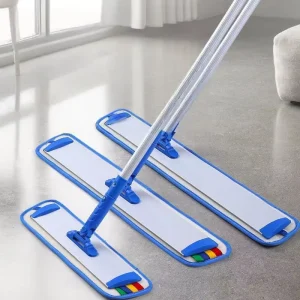 Heavy Duty Aluminum Flat Mop Lazy Mop for Hardwood & Tile Floors