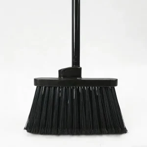 Heavy Duty Angle Broom Long Handle for Hardwood Floors, Hallways, Kitchens, Patios