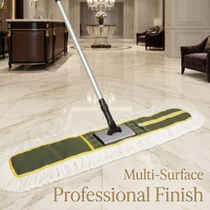 Heavy Duty Commercial Cotton Flat Mop Head for Hardwood Marble Tile Professional Floor Mopping Refill 60cm