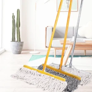 Heavy Duty Cotton String Dust Mop Commercial Grade Large Floor Mop with Wooden Metal Handle for Home & Hotel Cleaning