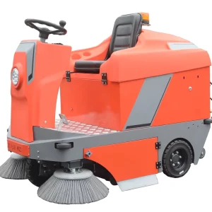 Heavy-Duty Electric Ride-On Floor Sweeper, 1350mm Sweeping Path, 8770 sqm/h, Factory Cleaning, CE