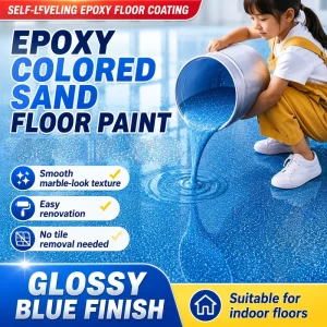 Heavy-Duty Epoxy Colored Sand Floor Coating Industrial Commercial Quartz Floor System