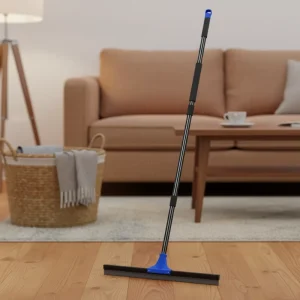 Heavy-Duty Floor Squeegee Broom for Kitchen Swimming Pool Concrete Floors Shower Tiles Garages Windows Glass and Pet Hair Removal