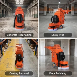 Heavy Duty Industrial Floor Grinder for Large-Area Concrete Grinding