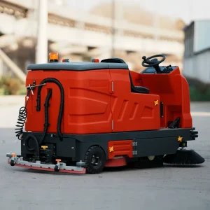 Heavy-Duty Industrial Self-Propelled Ride-On Floor Sweeper-Scrubber with Long Runtime and CE