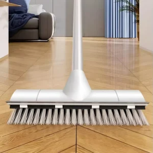 Heavy-Duty Large Push Broom with Long Handle for Floors and Decks