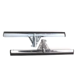 Heavy-Duty Metal Floor Squeegee with Rubber Blade