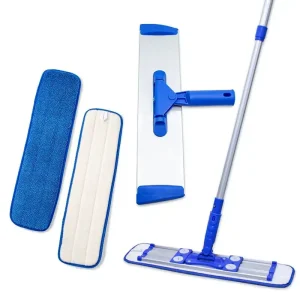 Heavy-Duty Microfiber Flat Mop Pad Replacement Heads for Wet and Dry Floor Cleaning