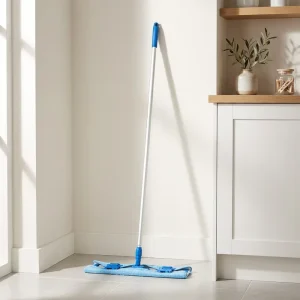 Heavy Duty Microfiber Flat Mop for Industrial Office Surface Cleaning