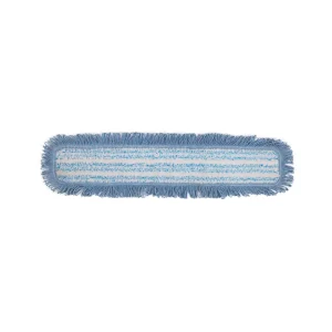 Heavy-Duty Microfiber Looped-Tail Flat Mop Refill, Commercial-Grade Wet and Dry Floor Cleaning Replacement