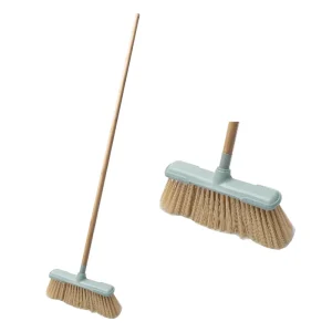 Heavy Duty Outdoor Push Broom and Floor Scrub Brush