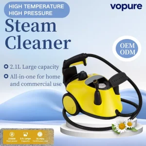 Heavy Duty Pressurized Steam Cleaner 320F Hot Vapor Steam Cleaning Machine for Rug Floor Couch Furniture Automotive Detailing
