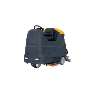 Heavy-Duty Ride-on Floor Scrubbing Machine for Large Areas with Dual Brushes for Warehouse
