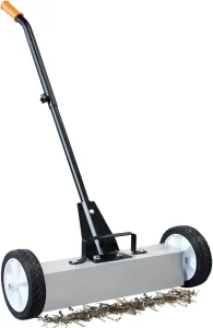 Heavy-Duty Rolling Magnetic Floor Sweeper with Release Lever for Nails, Screws, and Metal Debris