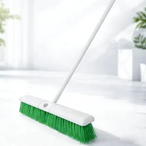 Heavy Duty Scrub Brush, Factory Direct Industrial Cleaning Brush with Long White Handle, OEM Customized