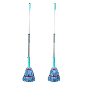 Heavy Duty Self wringing Microfiber Mops Reusable Twist Mop for Commercial Kitchen Bathroom Floor Cleaning