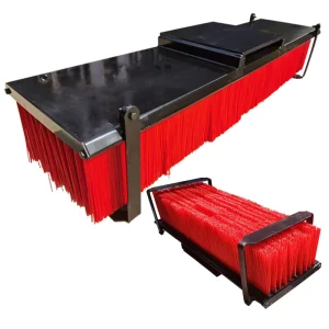 Heavy-Duty Steel Broom Forklift Attachment for 1-50t Excavators 0.1-8m Capacity Yard Sweeper