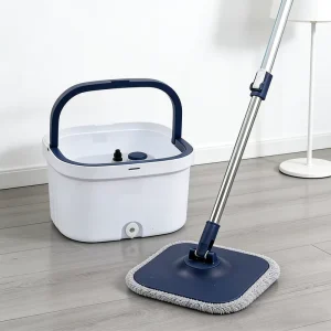 Heavy Duty Telescopic for Bucket Set Microfiber Dry Wet Floor Cleaning 360 Swivel Mop Head Scrubbing Brush Stainless