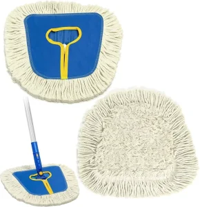 Heavy-Duty Washable Cotton Loop-End Dust Mop Head for Industrial and Commercial Janitorial Cleaning