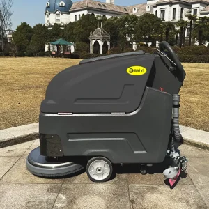 High Performance Walk Behind Hand Propelled Floor Scrubber with One Scrub Brush