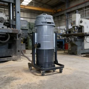 High-Power Industrial Wet and Dry Vacuum Cleaner, Large Capacity