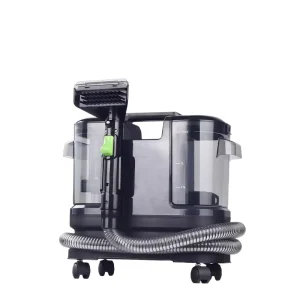 High-Pressure Portable Handheld Carpet Cleaner with Plastic Water Tank and Wheels for Household Use